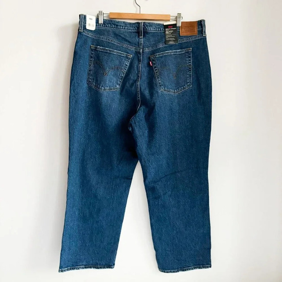 Levis Ribcage Straight Ankle Blue Jeans 18W - Picture 5 of 5